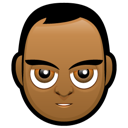 Man, avatar, brown eyes icon
